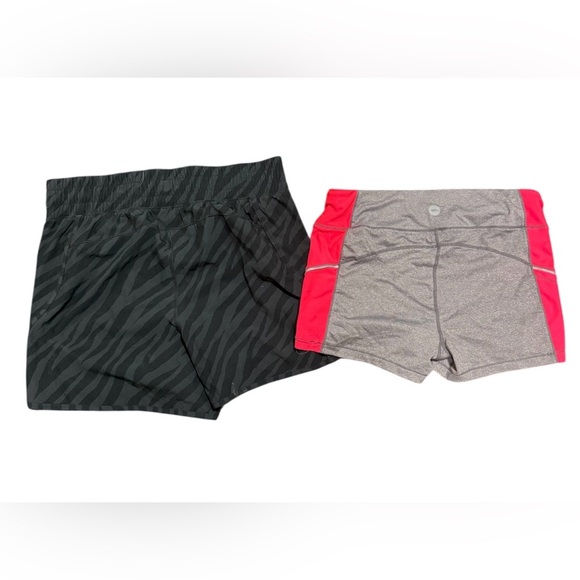 Avia Black and Red Workout Shorts - Picture 2 of 3